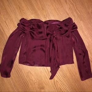 Off the shoulder blouse